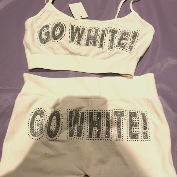 MALIBU SUGAR CAMI AND BOY SHORT SET GO WHITE - Picture 1 of 1